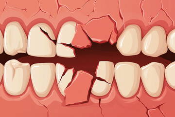 Broken teeth 