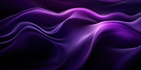 Poster - Abstract Purple and Black Wavy Background