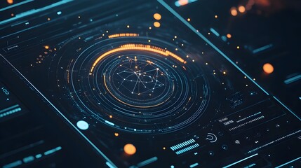 Futuristic Digital Astrology App Interface with Real Time Horoscope and Planetary Transits