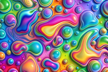 colorful psychedelic background with grunge effects for oil. art illustration