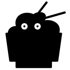 Poster - Cooking Food Rice Glyph Icon