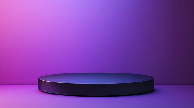 Luxurious podium against a simple, gradient background, ideal for product presentations and text overlays.