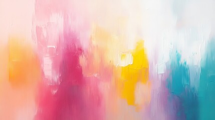 Poster - Abstract watercolor blending vibrant hues in a modern art setting