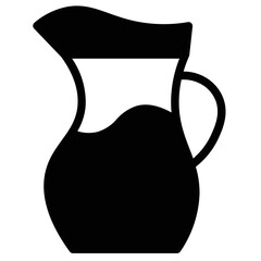 Sticker - Jug Kitchen Cooking Glyph Icon