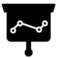 Canvas Print - Analysis Chart Graph Glyph Icon