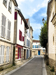 Wall Mural - Street view of old village Chalons-en-Champagne in France