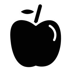 Sticker - Apple Diet Food Glyph Icon