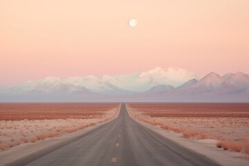 Poster - Road outdoors horizon highway.