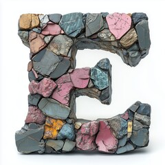 Sticker - Stone Letter E