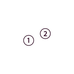 Poster - numbers outline icon. Linear vector from education concept. Thin line numbers icon isolated on white background