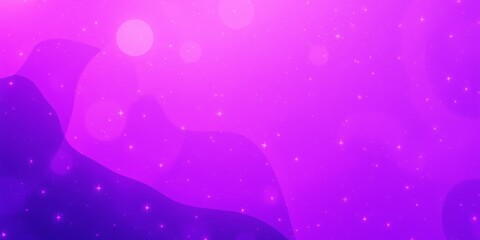 Poster - Abstract pink and purple background with glittery stars.