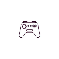 gamepad outline icon. Linear vector from entertainment concept. Thin line gamepad icon isolated on white background