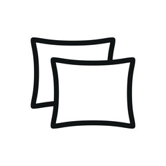 Poster - pillows isolated icon, cushions vector icon with editable stroke
