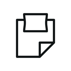 Poster - single bed linen set isolated icon, bed linen vector icon with editable stroke