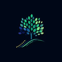 Poster - Modern minimalist logo design for a Forex trading platform, featuring clean lines, subtle color palette, and a sleek, professional aesthetic.