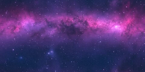 purple galaxy with stars and nebula