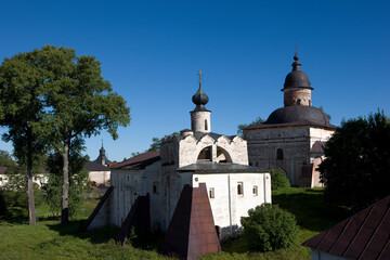 Sticker - Russia Vologda region Kirillo-Belozersky monastery view on a sunny summer day