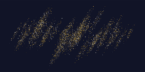 Poster - bright vector illustration of magic sparkling shiny particles and lines on dark background. vector i