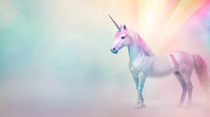 A holographic rainbow unicorn pastel purple pink teal colors abstract background Optical crystal prism flare beams Light flares Christmas texture