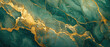 © The Stock Photo Girl - A close-up of a green and gold marbled texture, showcasing natural stone patterns.