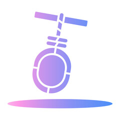 Sticker - rope Gradient icon