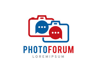 Wall Mural - Photography Forum or Community logo symbol or icon template