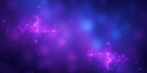 Poster - Abstract cosmic background with purple and blue hues