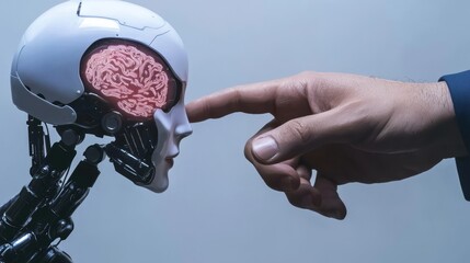 Poster - an innovative ai technology concept enlightens ai development and machine learning research. global 