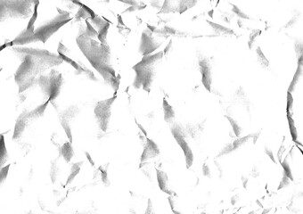 Naklejka na meble Paper white and gray crumpled abstract background, photography.