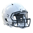 © InnovPixel - A sleek, modern white football helmet featuring a black faceguard, designed for safety and performance in contact sports