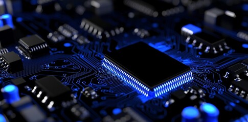 Poster - chips, microprocessors, and generative stock