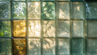 © Роман Варнава - Intricate arrangement of glass blocks reflecting natural light in a serene interior setting