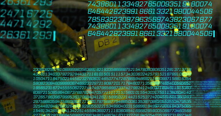 Poster - Binary code and data processing over network cables and server hardware