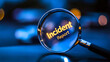 © Best_Seller - A magnifying glass with the words 'Incident Report' on it, set against a blue background. This image represents the idea of investigating and analyzing incidents in a business setting.