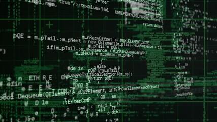 Poster - Animation of digital data processing over computer servers