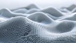 © sonswirl - Abstract representation of textured waves in a mesh-like material.