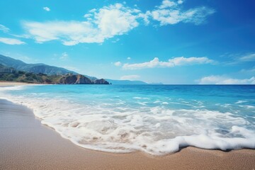 Canvas Print - Sea outdoors horizon nature.