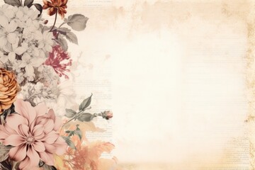 Wall Mural - Flowers backgrounds pattern plant.