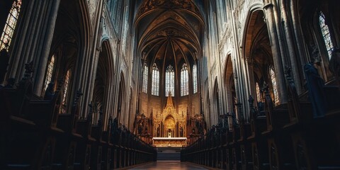 choir singing in a cathedral 