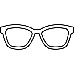 glasses outline coloring book page line art illustration digital drawing