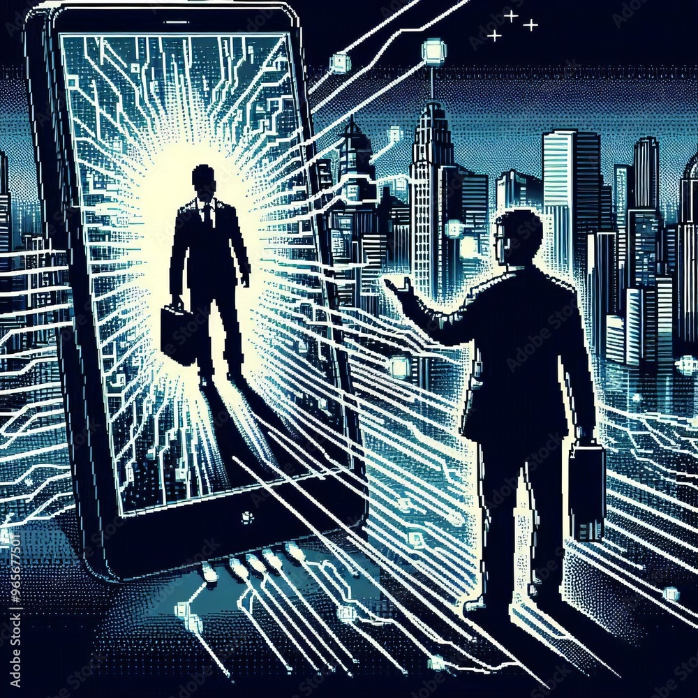 Ilustración de Stock 106 Pixel Art Solarization The pixel art ...