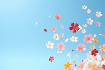 Wall Mural - Flower sky backgrounds outdoors.