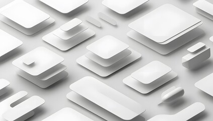 Poster - white abstract modern background