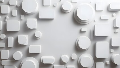 Poster - white abstract modern background