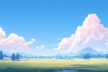 Wall Mural - Sky landscape backgrounds panoramic.