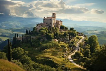 Wall Mural - Italian mansion architecture building castle.