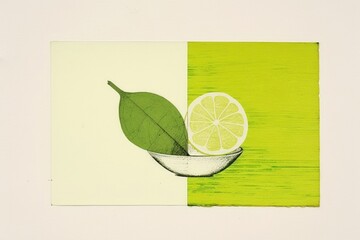 Wall Mural - Green tea art fruit plant.