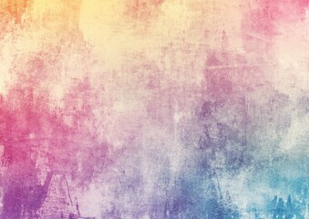 Poster - Pastel grunge frame with colorful texture and soft gradient background Ideal for design projects paper layouts and wall art providing ample copy space for text