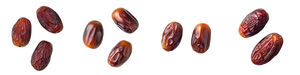 Aufkleber - Isolated date on white background. Top view. Flat lay.