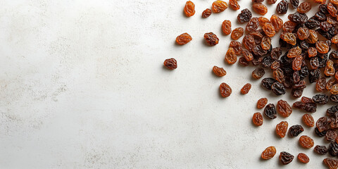 Poster - Group of raisins scattered loosely across a flat surface